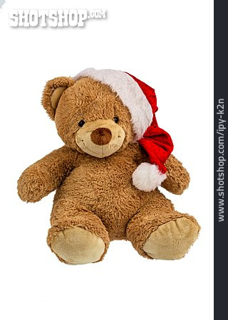 
                Weihnachtsmütze, Teddybär                   
