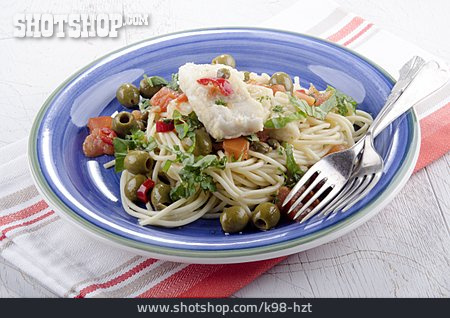 
                Pasta, Italienische Küche, Fischgericht                   