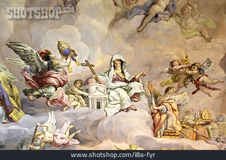 
                Fresko, Fresken, Engel, Barock, Freskenmalerei                   