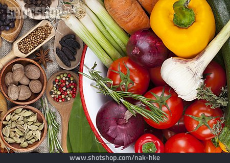 
                Gesunde Ernährung, Gemüse, Vegetarisch, Kochzutaten                   