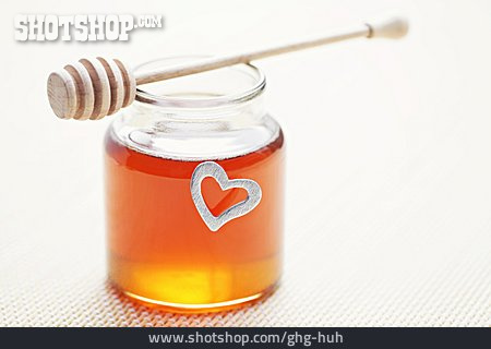 
                Honig, Honigglas, Honiglöffel                   