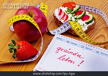 
                Obst, Abnehmen, Ernährungsumstellung, Quarkbrot                   