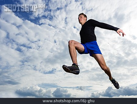 
                Springen, Athlet, Weitsprung                   