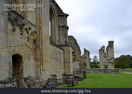 
                Ruine, Somerset, Glastobury Abbey                   