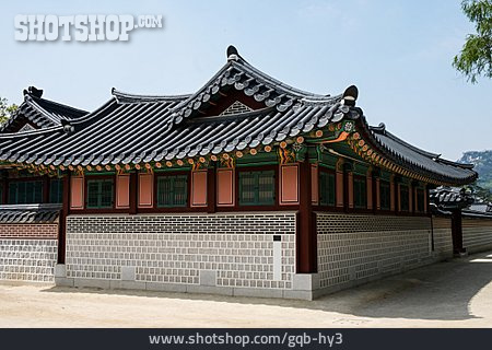 
                Wohnhaus, Traditionell, Korea, Hanok                   