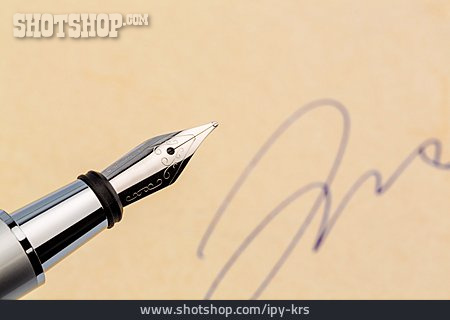 
                Füller, Unterschrift                   