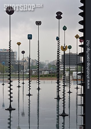 
                Skulptur, La Défense, Moderne Kunst                   