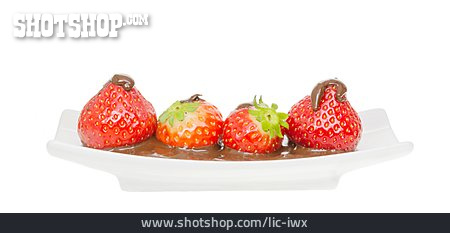 
                Erdbeere, Schokoladensoße                   
