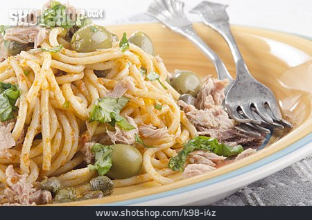 
                Thunfisch, Spaghetti                   