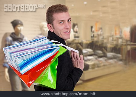 
                Mann, Einkaufen, Shoppen                   