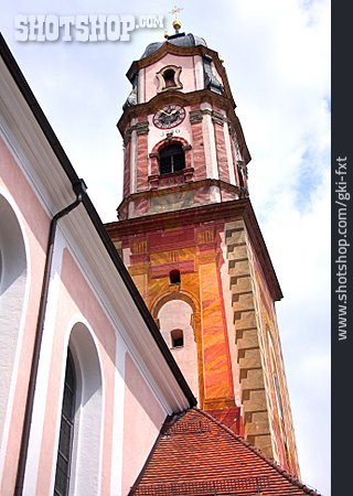 
                Kirchturm, Mittenwald, Pfarrkirche St. Peter Und Paul                   