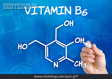 
                Vitamin, Strukturformel, B6                   