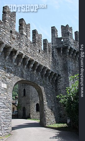 
                Festung, Tessin, Castelgrande                   