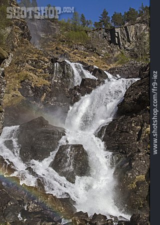 
                Wasserfall, Hordaland, Latefossen                   