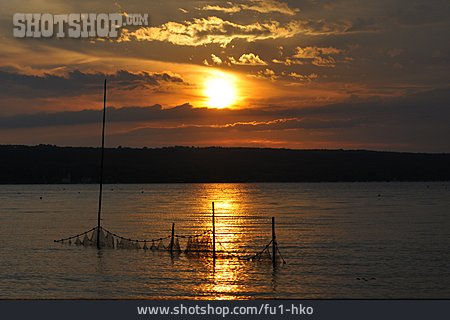 
                Sonnenuntergang, See, Ammersee                   