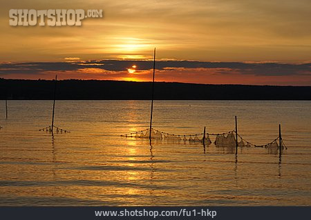 
                Sonnenuntergang, See, Ammersee                   