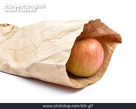 
                Apfel, Papiertüte                   