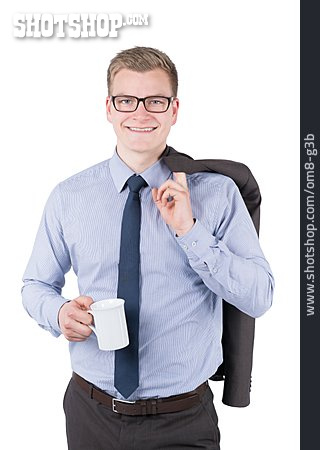 
                Geschäftsmann, Kaffeepause, Büroangestellter                   