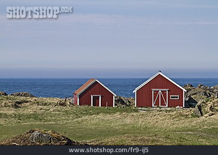 
                Skandinavien, Holzhütte, Gimsoy                   