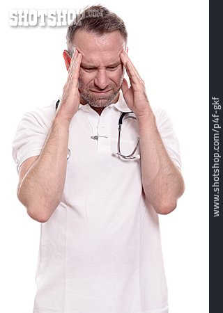 
                Arzt, Kopfschmerzen, Migräne                   