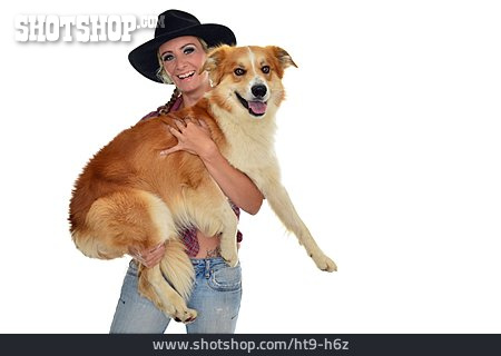 
                Hund, Tierliebe, Country, Cowgirl                   