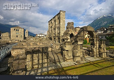 
                Archäologie, Ruine, Aosta                   