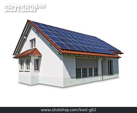 
                Einfamilienhaus, Solarhaus, Photovoltaikanlage, Solardach                   