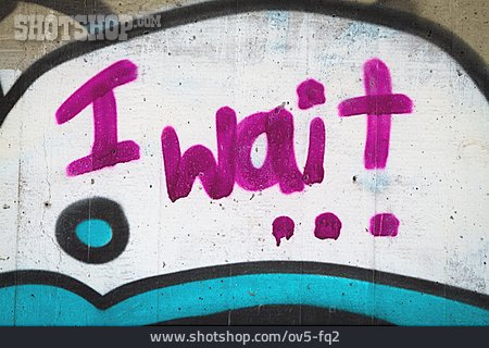 
                Warten, Graffiti                   