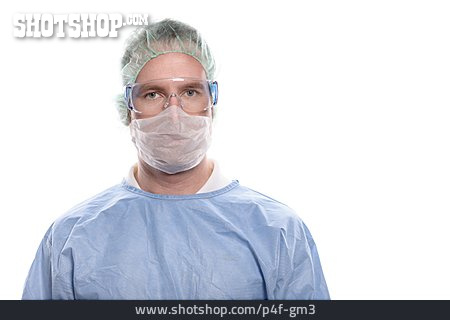 
                Arzt, Chirurg, Op-bekleidung                   