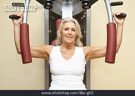 
                Frau, Fitnessstudio, Workout                   