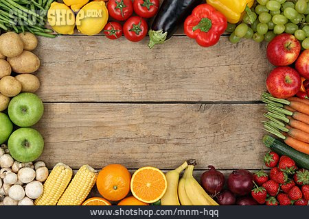
                Obst, Gemüse, Rahmen, Eingerahmt                   