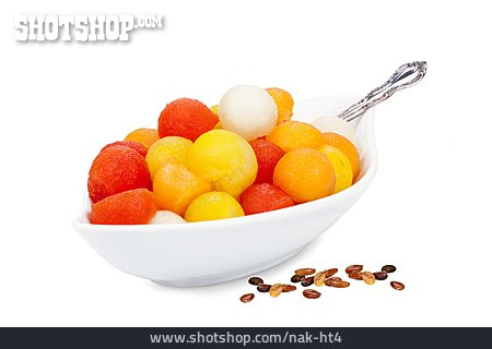
                Fruchtfleisch, Obstsalat, Melonenbällchen                   