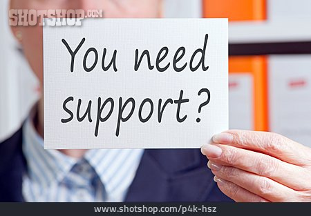 
                Unterstützung, Support                   