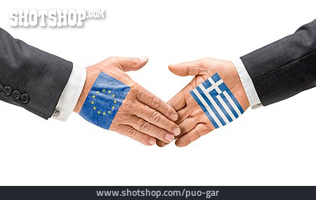 
                Zusammenarbeit, Deal, Griechenland, Eu                   