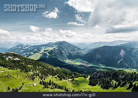 
                Berge, Alpen, Tal, Bayern, Bayrischzell                   