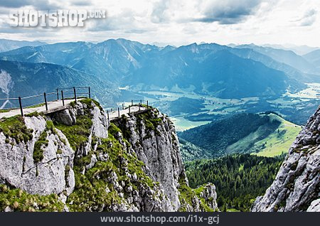
                Gebirge, Alpen, Tal, Bayern, Wendelstein                   
