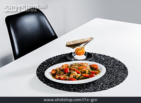 
                Vorspeise, Suppe, Appetizer, Tomaten-lachs-suppe                   