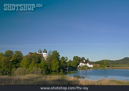 
                Kloster, Seebruck, Seeon, Klostersee                   