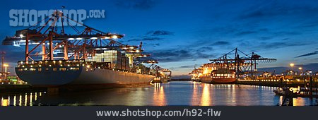 
                Logistik, Schifffahrt, Containerschiff, Burchardkai                   