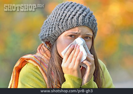 
                Erkältung, Grippe, Nase Putzen                   