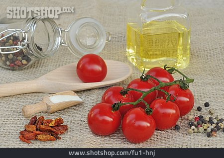 
                Zubereitung, Tomatensalat                   