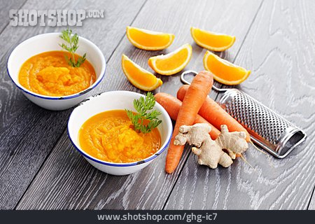 
                Möhrensuppe, Karottensuppe                   