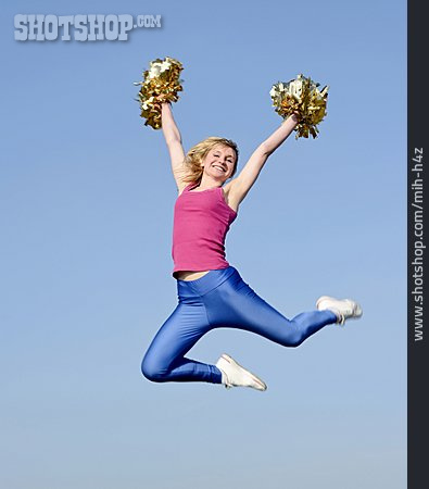 
                Freude, Luftsprung, Cheerleader                   