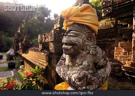 
                Tempel, Steinfigur, Bali, Goa Gajah                   