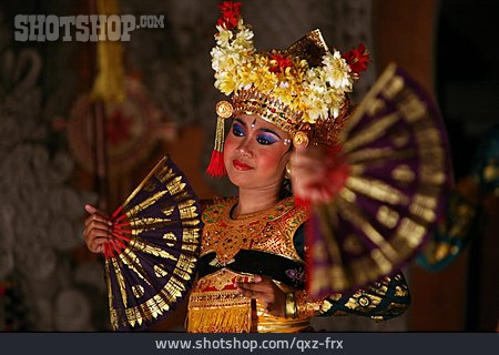
                Traditionell, Show, Tänzerin, Bali                   