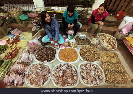 
                Markt, Marktstand, Laos                   