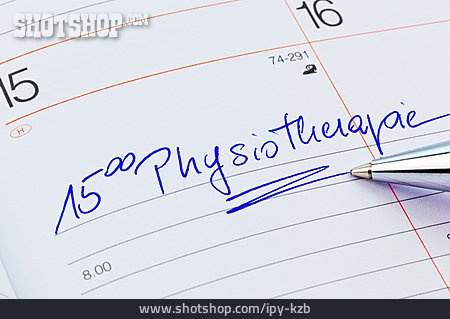 
                Physiotherapie, Kalendereintrag                   