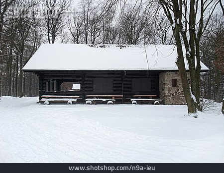 
                Haus, Schnee, Hütte, Schuppen                   