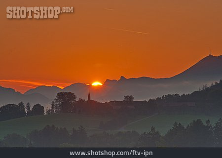 
                Dämmerung, Sonnenaufgang, Sonnenuntergang, Berchtesgadener Land                   