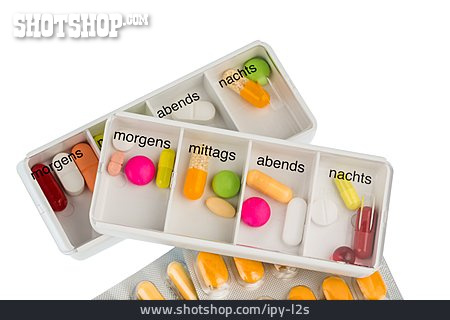 
                Tabletten, Krankheit, Medikamente, Tablettenspender                   